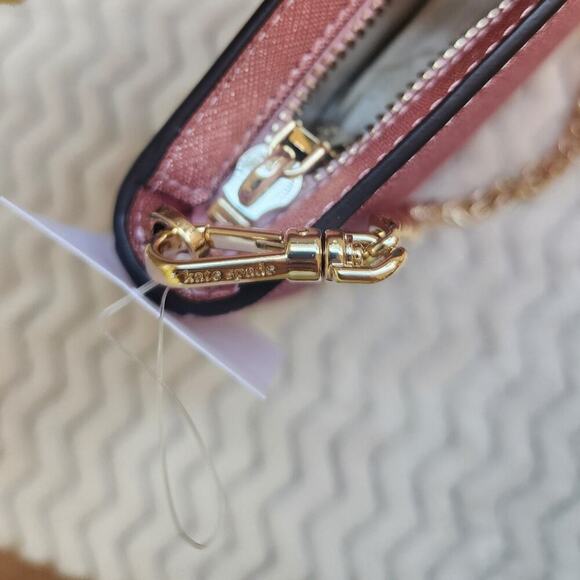 KATE SPADE GLIMMER PINK GLITTER POCHETTE - Picture 5 of 8